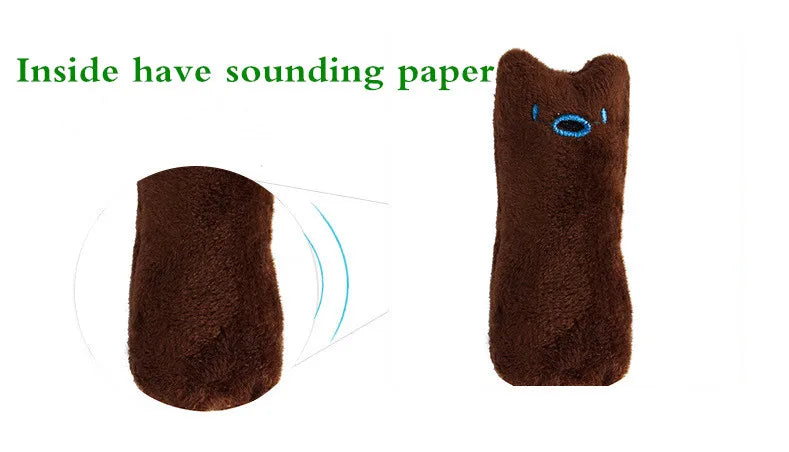 Jouet à mâcher à l'herbe à chat — Jouet en peluche pour les dents des chats et chatons
