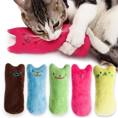 Jouet à mâcher à l'herbe à chat — Jouet en peluche pour les dents des chats et chatons