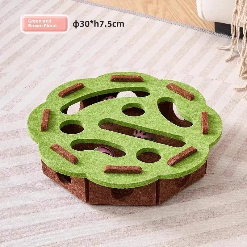 Distributeur de croquettes ludique pour chat — Labyrinthe interactif pour stimuler l'esprit