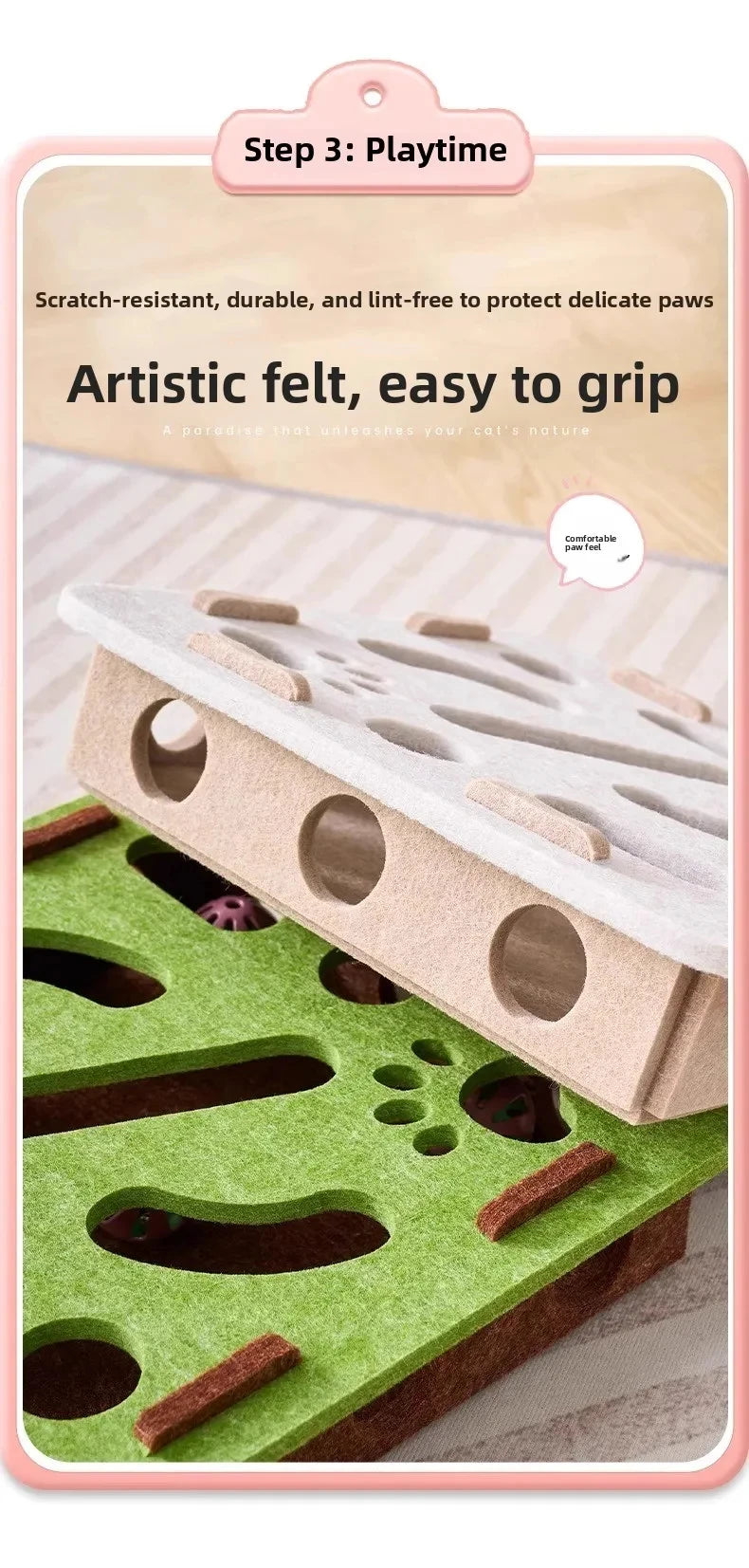 Distributeur de croquettes ludique pour chat — Labyrinthe interactif pour stimuler l'esprit