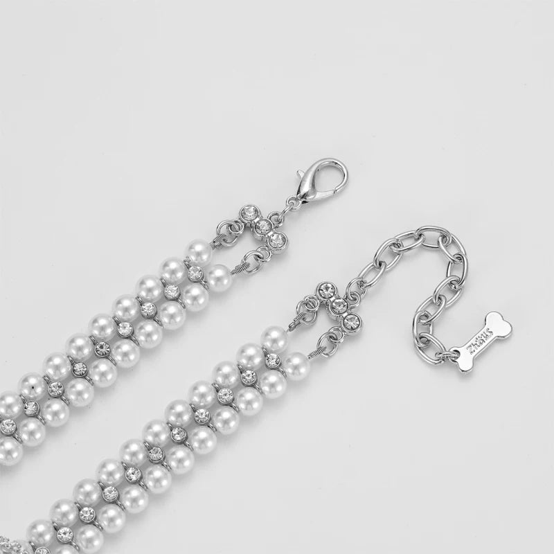 Collier de luxe pour chat et chiot, perles et strass, pour chats et petits chiens, race Ragdoll et Sphynx, accessoires pour animaux de compagnie