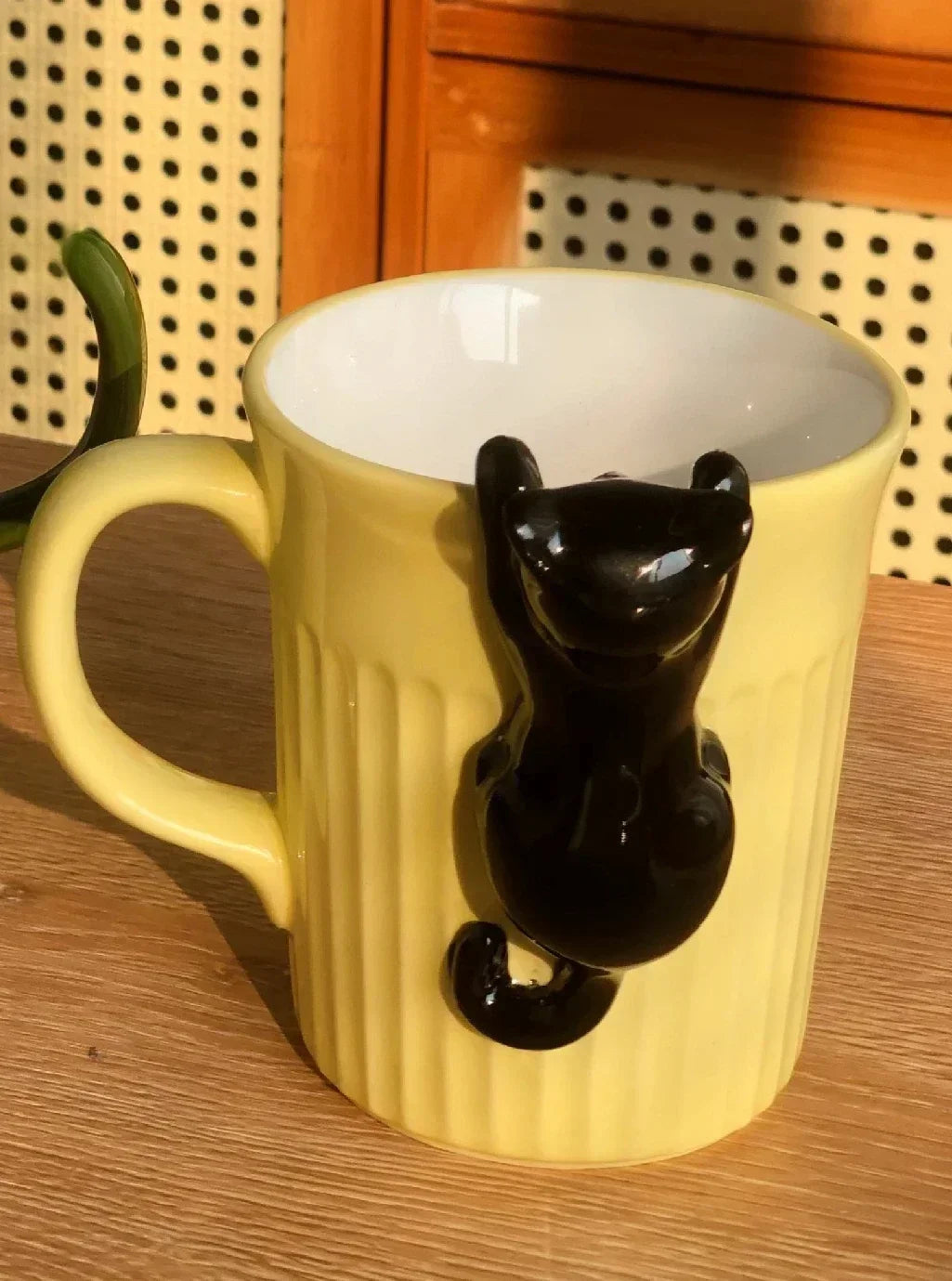 Jolie tasse en céramique Chat — Tasse à café mignonne avec motif de chat pour les amoureux des animaux