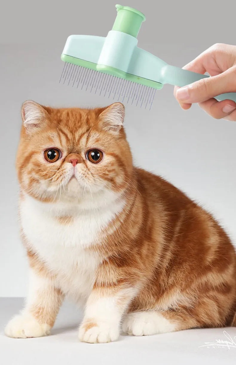 Peigne autonettoyant pour animaux de compagnie — Éliminateur de poils et brosse démêlante pour chiens et chats