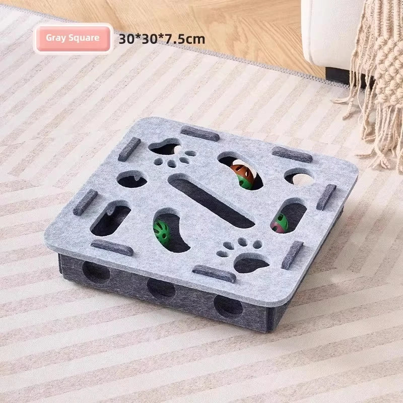 Distributeur de croquettes ludique pour chat — Labyrinthe interactif pour stimuler l'esprit