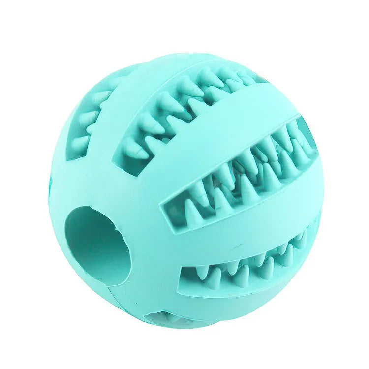 Balle jouet pour chien — Jouet à mâcher et distributeur de friandises non toxique pour chiens