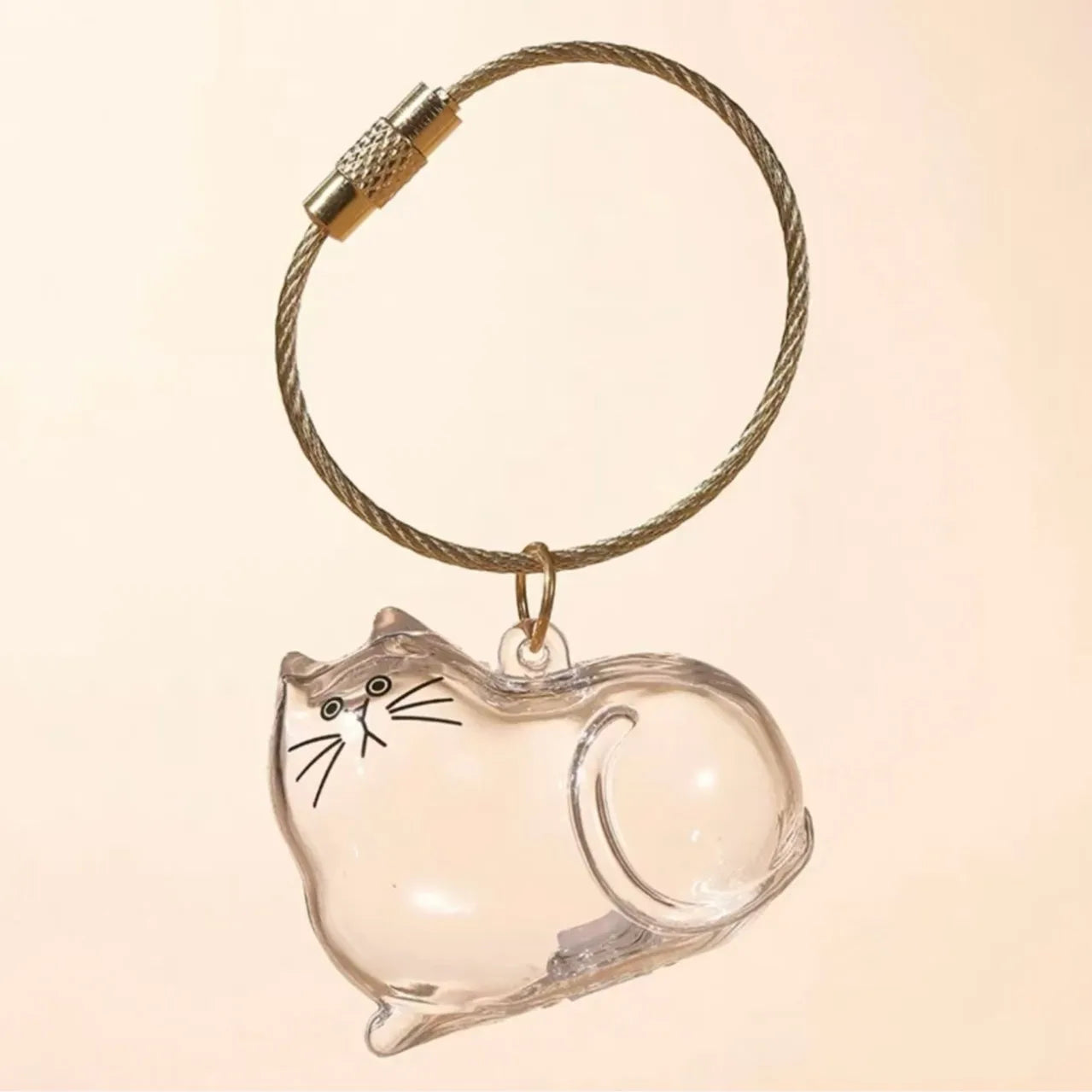 Capsule de Rangement en Résine pour Poils d'Animaux (Commémorative) Créative, Pendentif Unique en Poils de Chat/Chien, Porte-clés Nouveauté, Souvenir Tendance, Décoration de Voiture, Cadeau