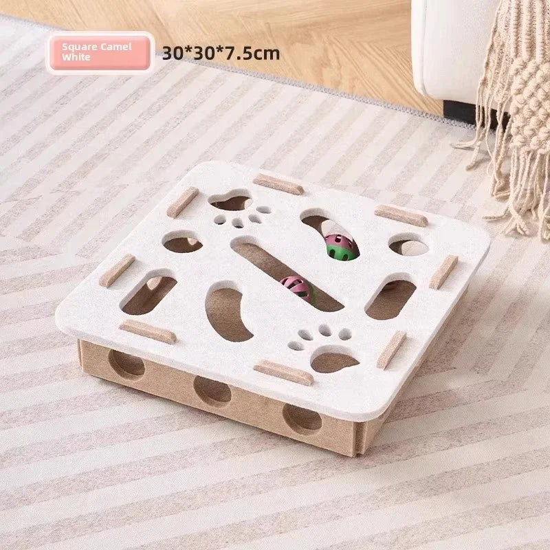 Distributeur de croquettes ludique pour chat — Labyrinthe interactif pour stimuler l'esprit