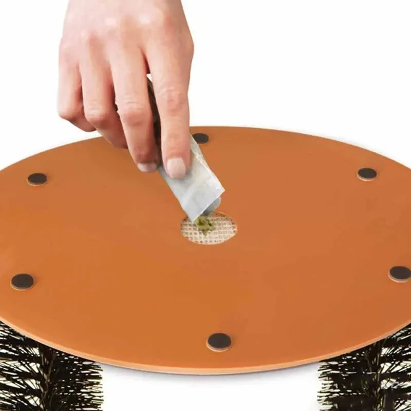 Jouet d'auto-toilettage pour chat — Brosse de massage avec tapis à gratter