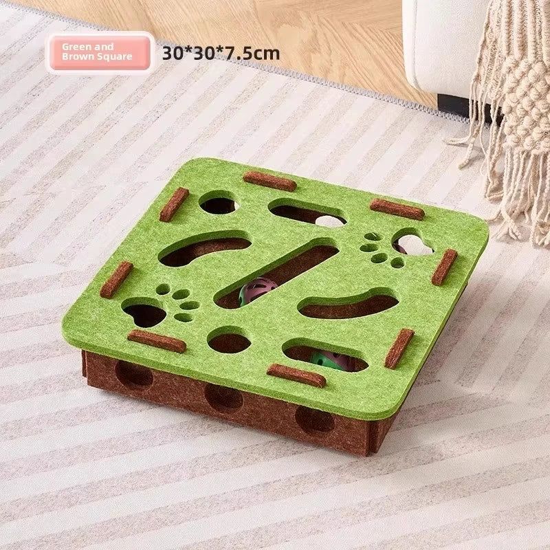 Distributeur de croquettes ludique pour chat — Labyrinthe interactif pour stimuler l'esprit
