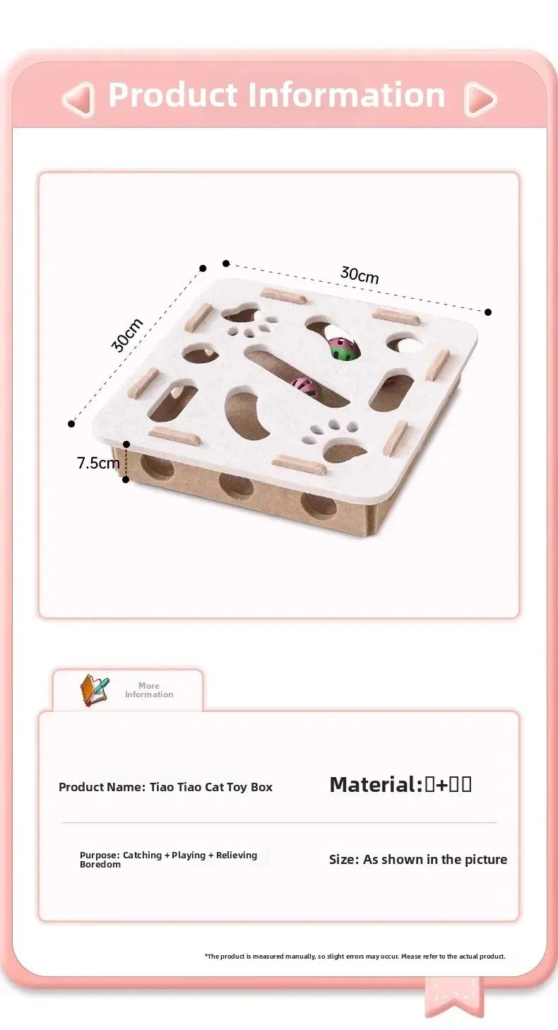 Distributeur de croquettes ludique pour chat — Labyrinthe interactif pour stimuler l'esprit
