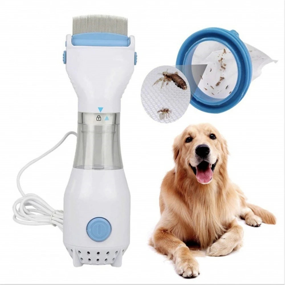 Pince anti-poux électrique, multifonctionnelle, tueur de puces physique, brosse pour chien, petit peigne électrique pour accessoires pour chiens et chats.