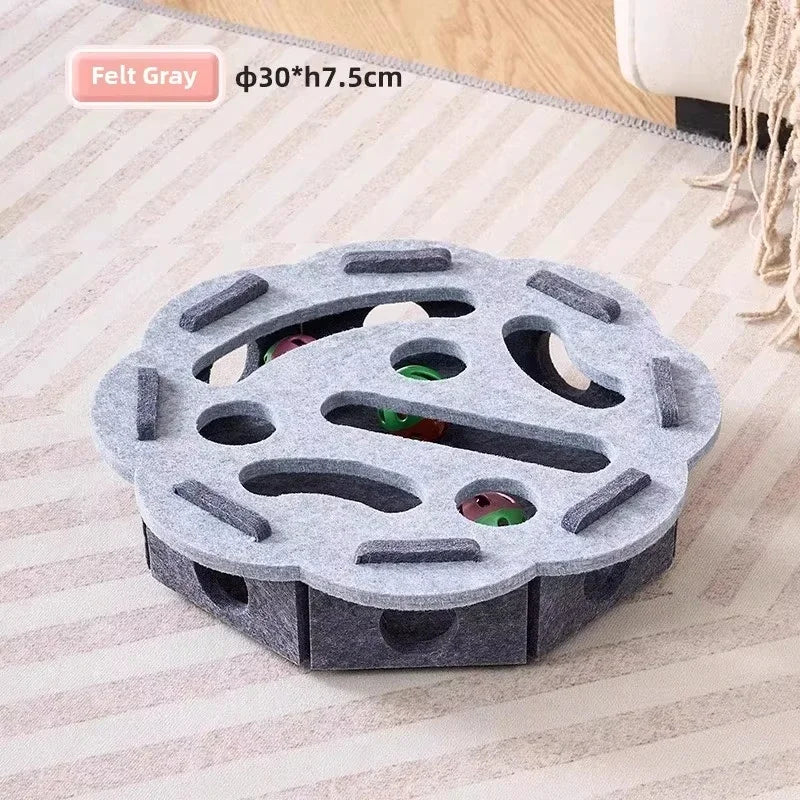 Distributeur de croquettes ludique pour chat — Labyrinthe interactif pour stimuler l'esprit