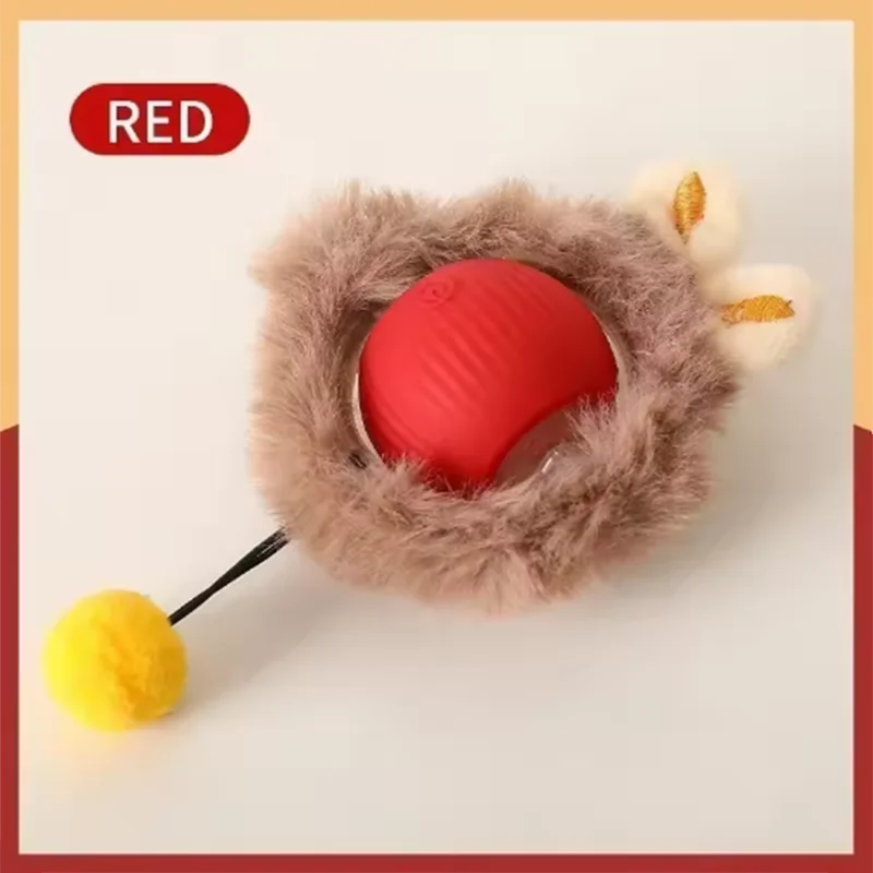 Balle Jouet Électrique Intelligente pour Chat — Jouet Interactif Automatique Rechargeable par USB