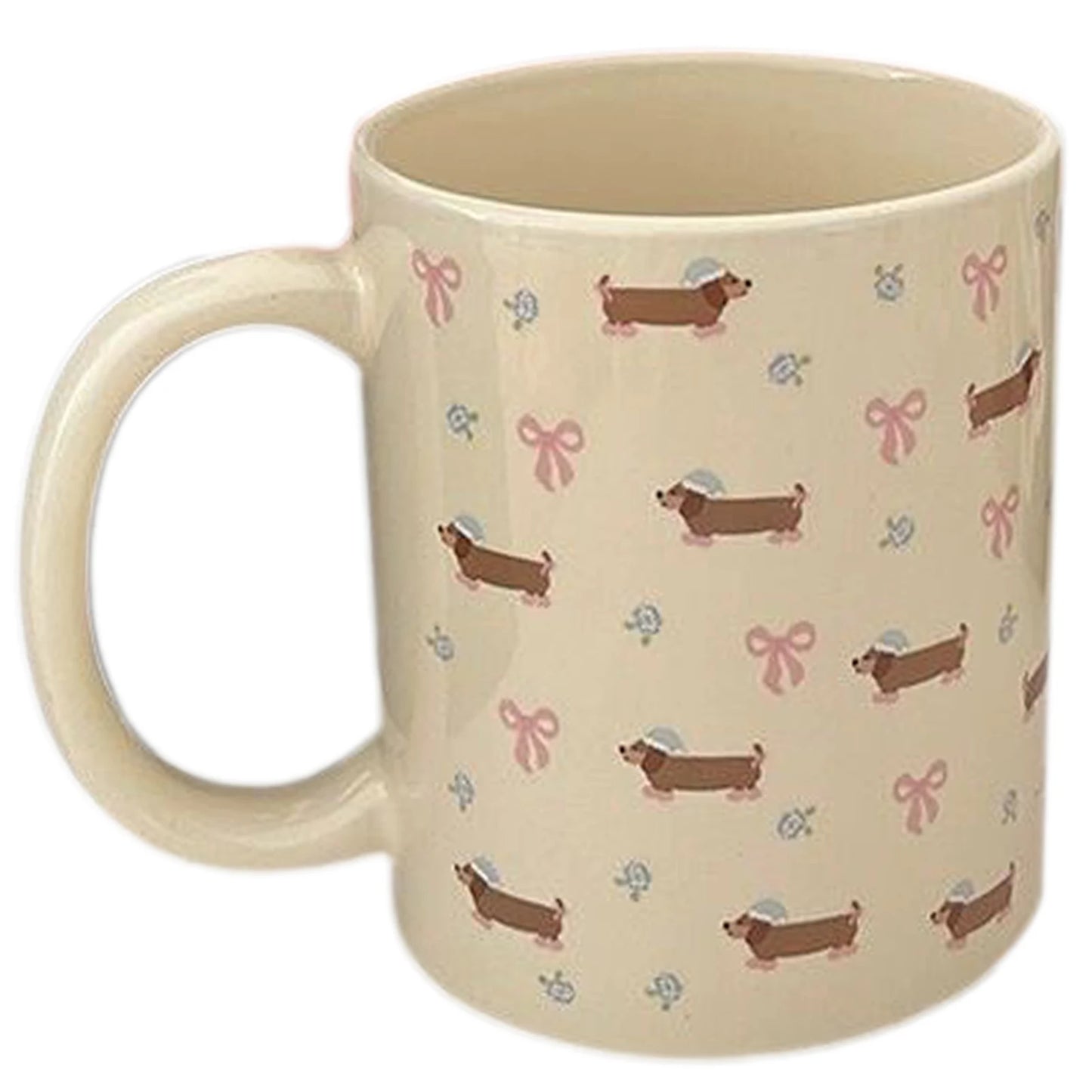 Mug en céramique Teckel — Tasse à café mignonne Chien Saucisse Cadeau pour les amoureux des chiens