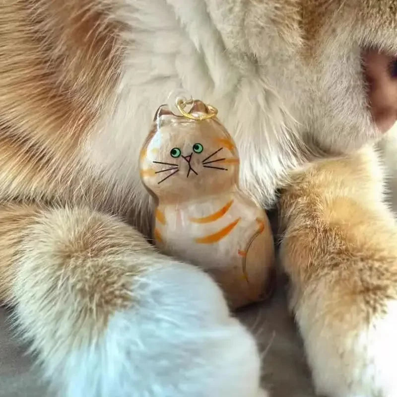 Capsule de Rangement en Résine pour Poils d'Animaux (Commémorative) Créative, Pendentif Unique en Poils de Chat/Chien, Porte-clés Nouveauté, Souvenir Tendance, Décoration de Voiture, Cadeau