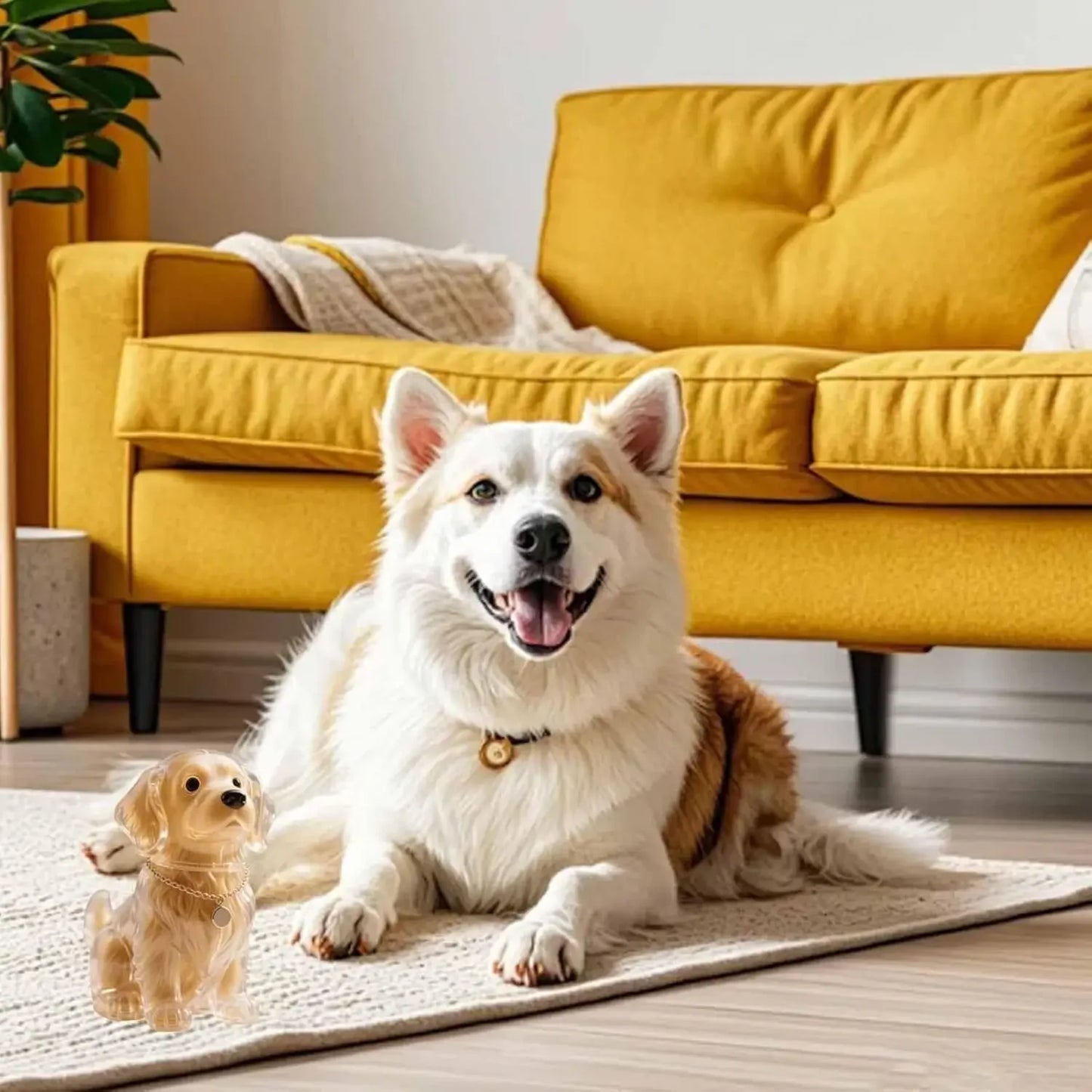 Capsule de Rangement en Résine pour Poils d'Animaux (Commémorative) Créative, Pendentif Unique en Poils de Chat/Chien, Porte-clés Nouveauté, Souvenir Tendance, Décoration de Voiture, Cadeau