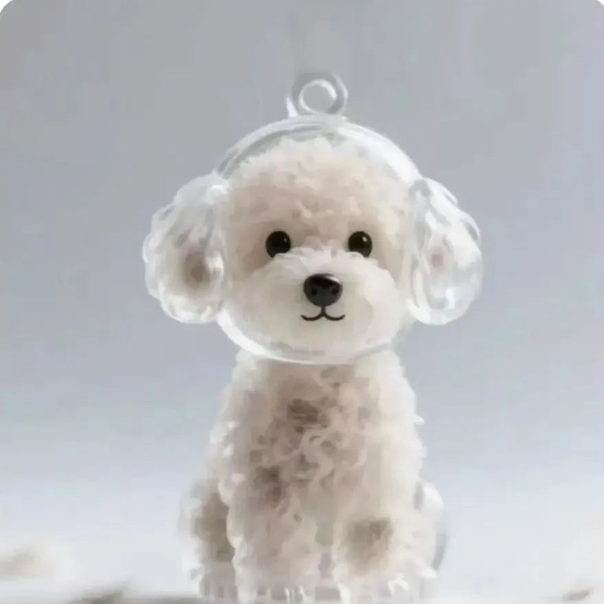 Capsule de Rangement en Résine pour Poils d'Animaux (Commémorative) Créative, Pendentif Unique en Poils de Chat/Chien, Porte-clés Nouveauté, Souvenir Tendance, Décoration de Voiture, Cadeau