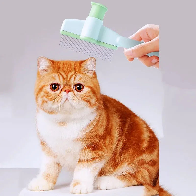 Peigne autonettoyant pour animaux de compagnie — Éliminateur de poils et brosse démêlante pour chiens et chats
