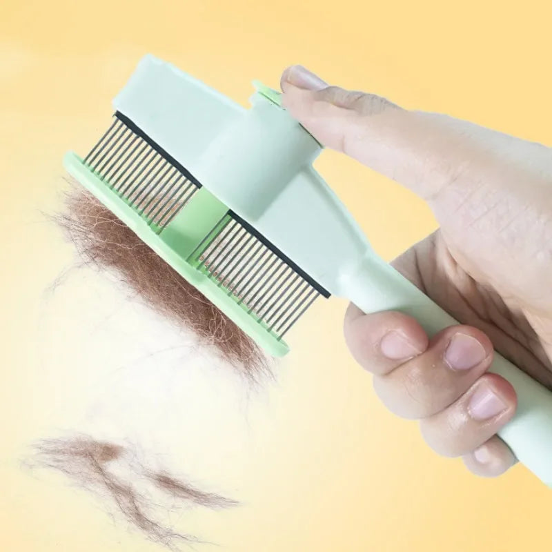 Peigne autonettoyant pour animaux de compagnie — Éliminateur de poils et brosse démêlante pour chiens et chats