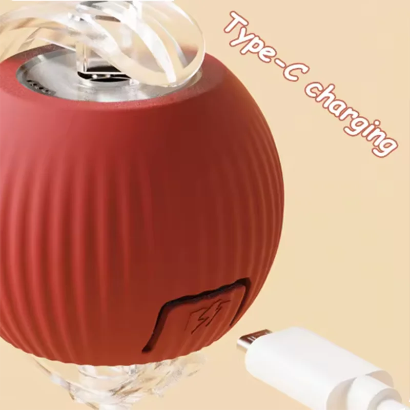 Balle Jouet Électrique Intelligente pour Chat — Jouet Interactif Automatique Rechargeable par USB