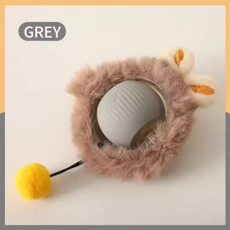 Balle Jouet Électrique Intelligente pour Chat — Jouet Interactif Automatique Rechargeable par USB