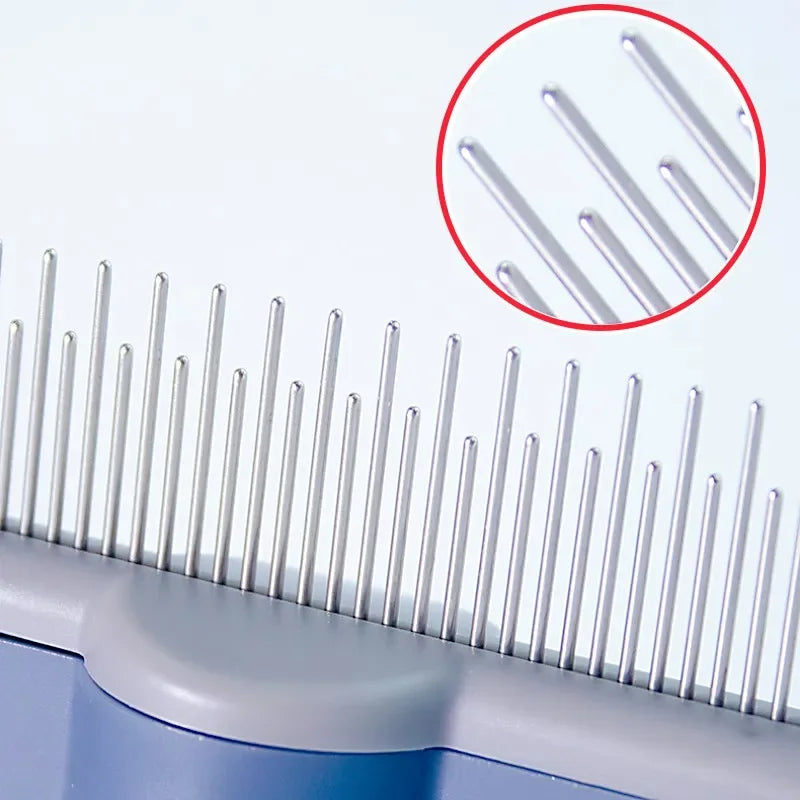 Peigne autonettoyant pour animaux de compagnie — Éliminateur de poils et brosse démêlante pour chiens et chats